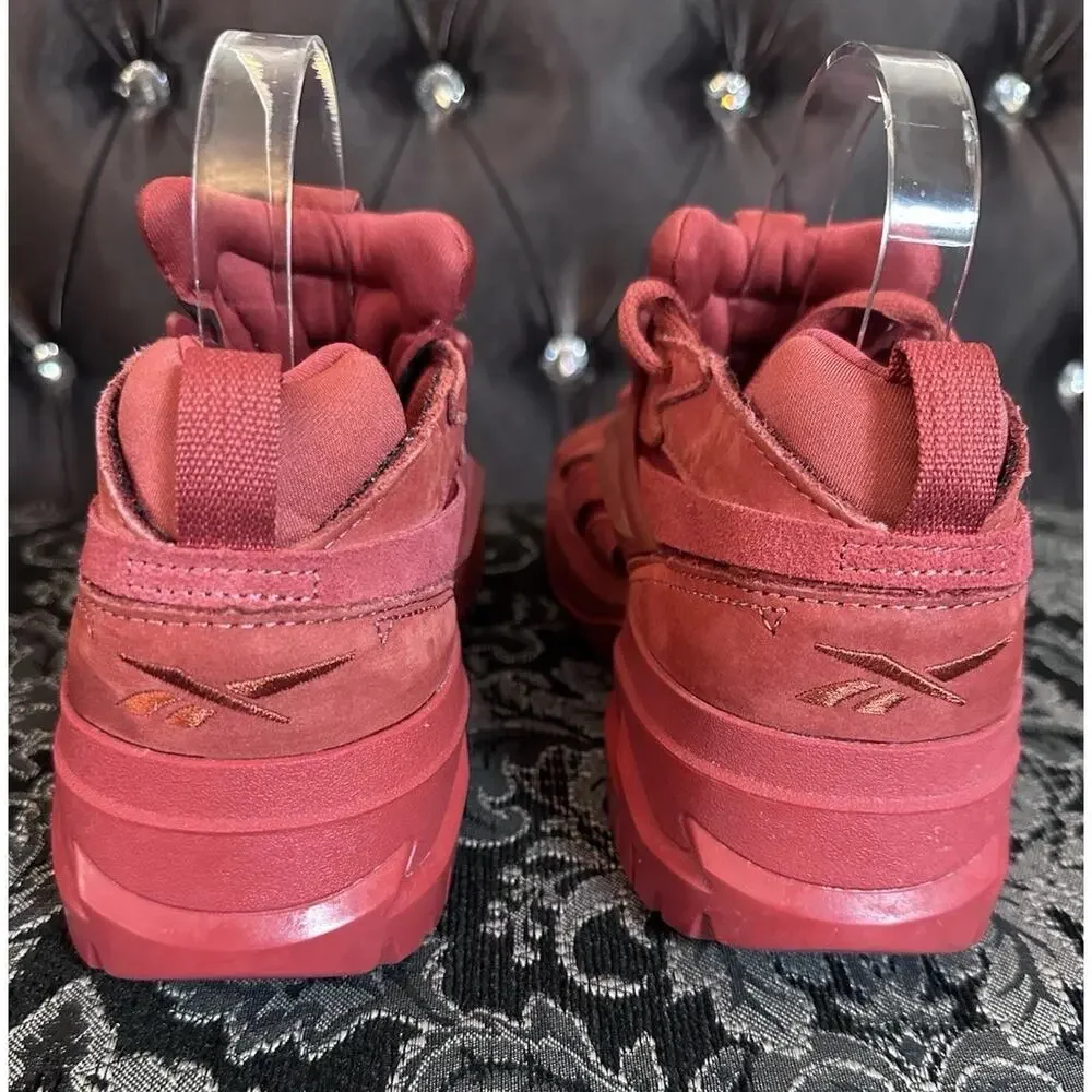 Reebok Shoes Women Size US 9 Mars Red Club‎ C Cardi B V2 Leather GW6699 Chunky